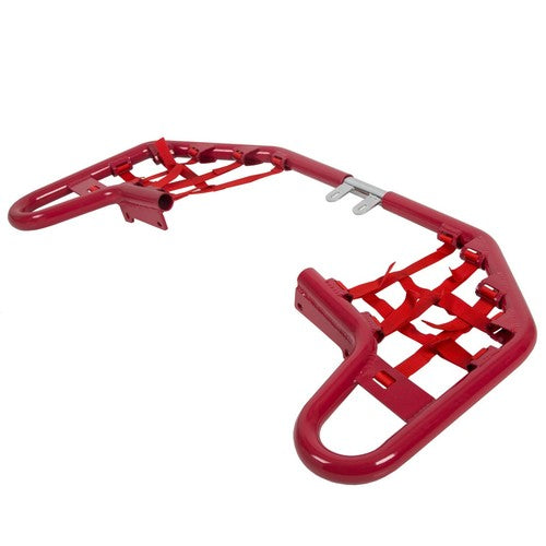 DURAFORCE For Yamaha Warrior 350 YFM350X 1987-2004 Aluminum Nerf Bars Red bar Red nets