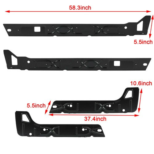 DURAFORCE Inner Rocker Panels FOR 99-07 Chevy Silverado GMC Sierra 1500/2500/3500 Crew Cab