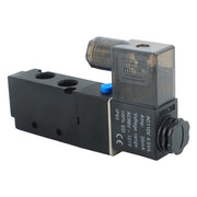 DURAFORCE Stock 110VAC Pneumatic Electric Solenoid Air Valve 5 Way 2 Position 4V210-08