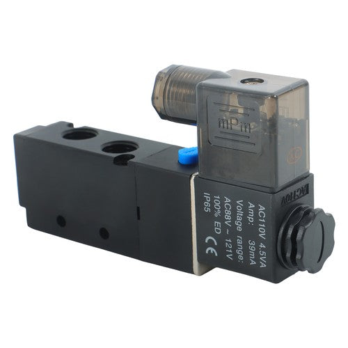 DURAFORCE Stock 110VAC Pneumatic Electric Solenoid Air Valve 5 Way 2 Position 4V210-08