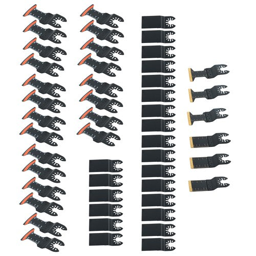 DURAFORCE Tool Blades Curved Edge Oscillating Saw Blades 50PCS Titanium Oscillating
