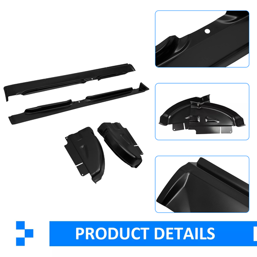 DURAFORCE For 02-08 Dodge Ram Pickup Quad Cab OE Style Rocker Panels & Cab Corners 4PCS