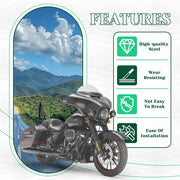 DURAFORCE 28" Passenger Backrest Sissy Bar For Harley CVO Road King Street Glide 2009-2025