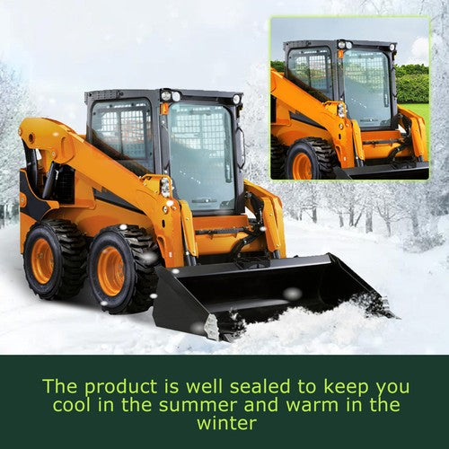 DURAFORCE Front Door Glass for Kubota SSV65 SSV75 Tire Skid Steer Windshield # V1311-34522