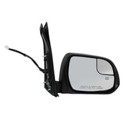 DURAFORCE Black Smooth Power Heated Mirror for Toyota Sienna 2015-2020 Passenger RH Side