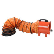 DURAFORCE Industrial Portable Blower Steel Orange 520W 2300CFM 3300RPM 12' 32.8ft Ducting