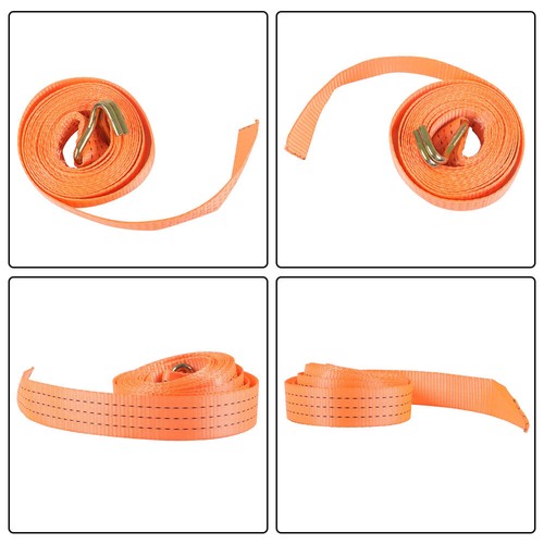 DURAFORCE 10pc 1.5"x15' Ft Ratchet Tie Down Cargo Straps J Hooks Heavy Duty Tie Downs NEW