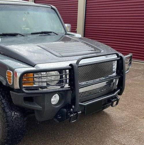 Black Brush Grill Grille Guard Bumper for Hummer H3 2006 2011