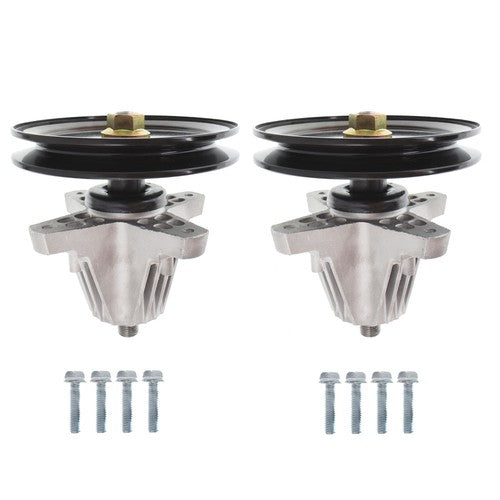 DURAFORCE 2pc Spindle Assembly For MTD Lt46 LX46 46" Deck 918-06977A 618-06977 618-06977A