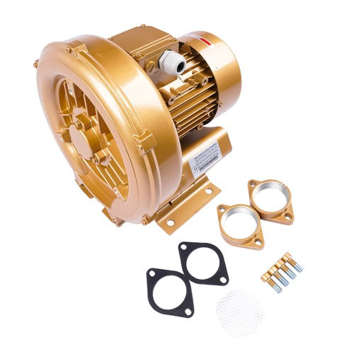 DURAFORCE 2Hp Regenerative Blower 102 CFM 220mBar, 220V-480V/3Phase 1-1/2" GHBH 1D7 34 1R4