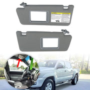 DURAFORCE LH + RH Sun Visors Gray 74320-35C10-B0 Fit For Toyota Tacoma 2005-2015 2PCS New