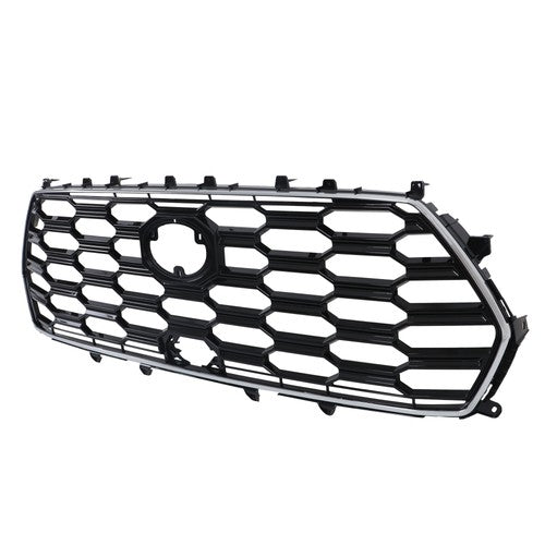 DURAFORCE For Toyota Sequoia 2023-2024 Durable Black Chrome Front Bumper Upper Grille