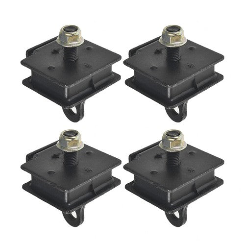 DURAFORCE For Yamaha New Rhino 660 Bottom & Top Engine Mount Rubber Damper Kit 2004-2007