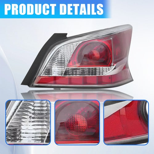 DURAFORCE Pair Tail Lights Brake Lamp LH RH for 2013 2014 2015 for Nissan Altima Sedan 4Dr