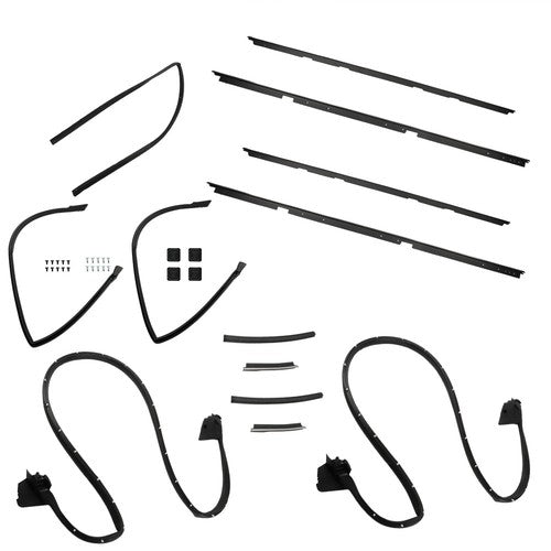 DURAFORCE Suit For GMC Caballero 1978-1987 Door Tailgate Weatherstripping Seal Kit 17 pcs