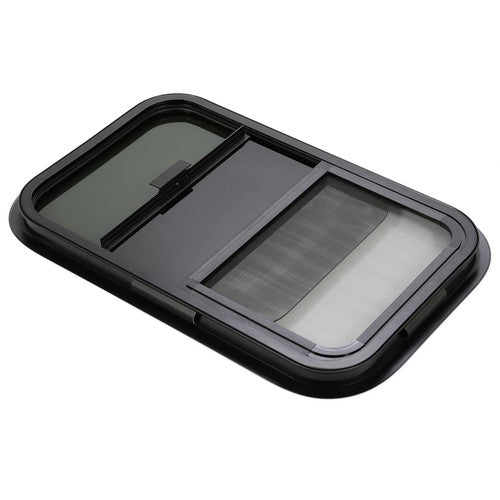 DURAFORCE 2PCS Universal 16" x 25" Horizontal Slider RV Window For Cargo Trailer W/ Screen