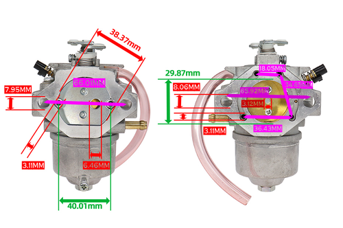 DURAFORCE Carburetor Assy 17HP Fit For Kawasaki FC540V Cycle Engine Carb