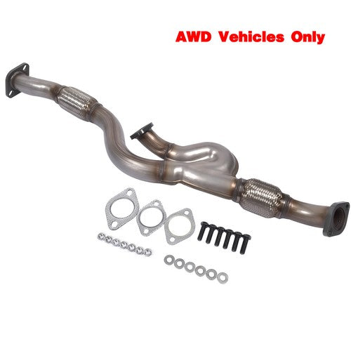 DURAFORCE Exhaust Front Flex Y Pipe for Kia Sportage EX LX 2.7L V6 2656CC AWD 2005-2008