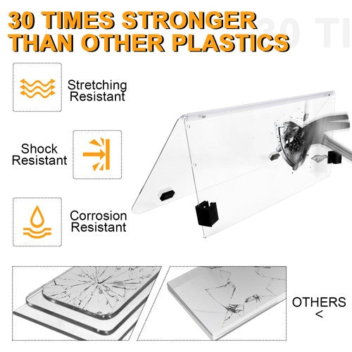 Golf Cart Front Folding Clear Windshield Windscreen for Club Car DS 2000 5 Up