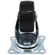 DURAFORCE 2" Swivel Caster Wheels Rubber Base & Top Plate Bearing Heavy Duty 24 Pack