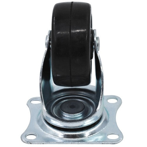 DURAFORCE 2" Swivel Caster Wheels Rubber Base & Top Plate Bearing Heavy Duty 24 Pack