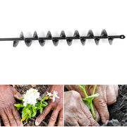DURAFORCE 32" x 2" Extended Length Garden Auger Drill Bit for Planting Bulb & Bedding P...