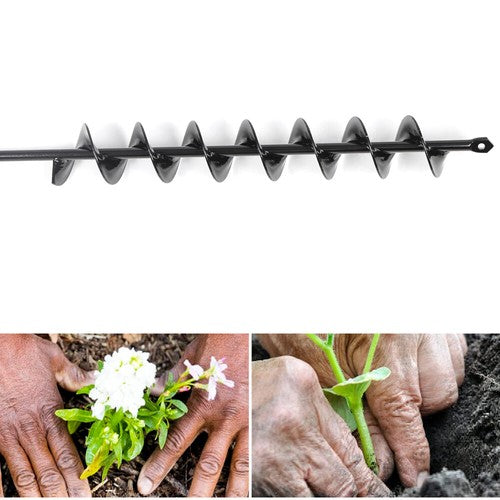 DURAFORCE 32" x 2" Extended Length Garden Auger Drill Bit for Planting Bulb & Bedding P...