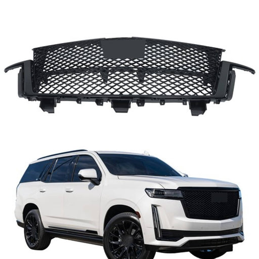 DURAFORCE For Cadillac Escalade Front Bumper Grille Gloss Black 2021-2023 84830289