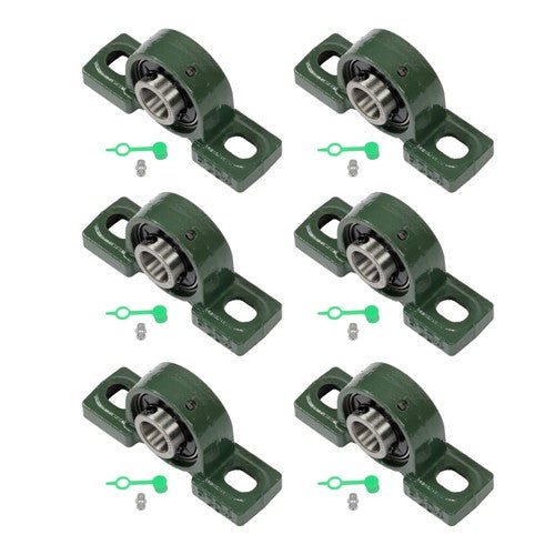 DURAFORCE 6× UCP204-12 Pillow Block Mounted Ball Bearing 3/4" Bore Cast Iron Base