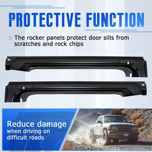 Rocker Panels For 1997-2004 Dodge Dakota 2 Door Extended Club Regular Cab
