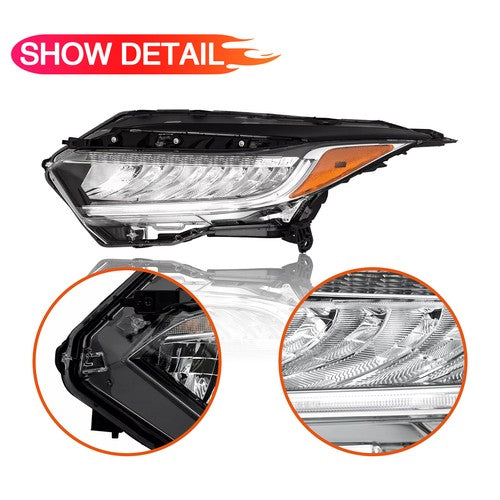 DURAFORCE LED Headlight Headlamp Right Side for 2019-2022 for Honda HRV HR-V