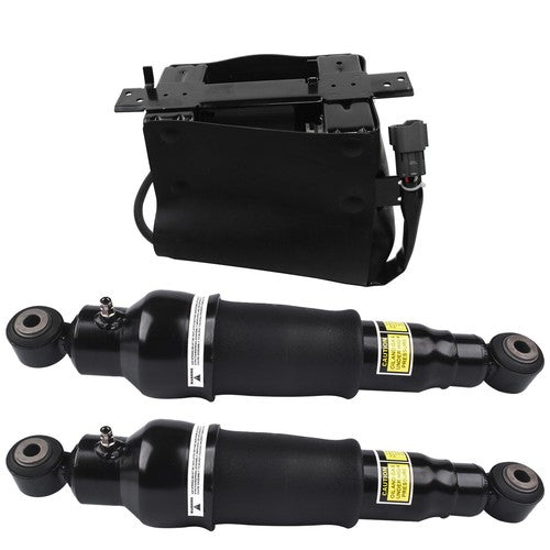 DURAFORCE 2Pcs Air Shock Absorber + 1Pc Compressor Pump Rear For Infiniti QX56 2007-2010