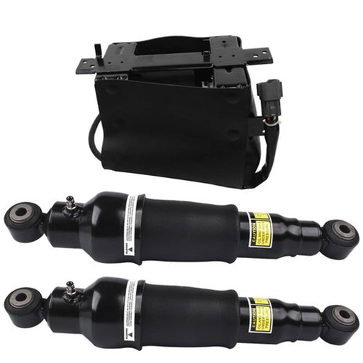 DURAFORCE 2Pcs Air Shock Absorber + 1Pc Compressor Pump Rear For Infiniti QX56 2007-2010