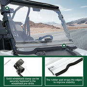 DURAFORCE For 14-18 Polaris RZR 900/ XP 1000/ XP 4 1000 Scratch Resistant Flip Windshield