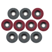 DURAFORCE 10 Pcs 4-1/2" Scour Flap Discs 320 & 600 Grit Sanding Discs for Angle Grinder