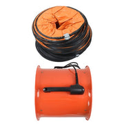 DURAFORCE Industrial Portable Blower Steel Orange 520W 2300CFM 3300RPM 12' 32.8ft Ducting
