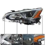 DURAFORCE Left/Driver SIde Headlight Assembly Set Halogen Fit For 2019 2020 Nissan Altima