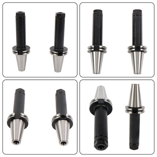 DURAFORCE 2Pcs High Speed CAT40-ER20 Collet Chucks 6" Gage Length Balanced G2.5/25000RPM