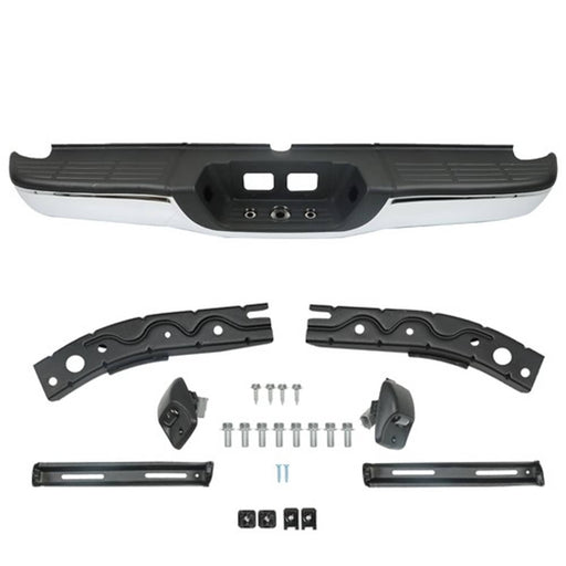 DURAFORCE For Toyota Tundra 2000-2005 2006 Complete Steel Rear Step Bumper Assembly Chrome