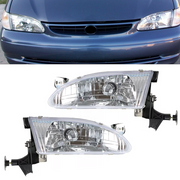 DURAFORCE Headlight Set Left & Right FIT 1998-2000 Toyota Corolla TO2502121 TO2503121