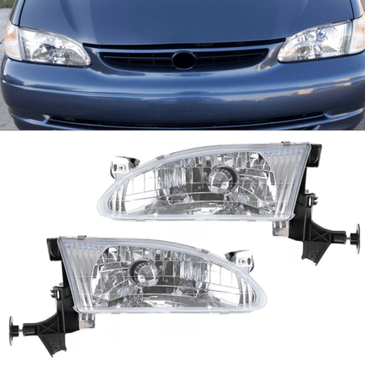 DURAFORCE Headlight Set Left & Right FIT 1998-2000 Toyota Corolla TO2502121 TO2503121