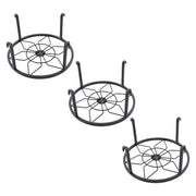 DURAFORCE 3PCS Plant Stand for Flower Pot Potted Holder Indoor Outdoor Metal 9in