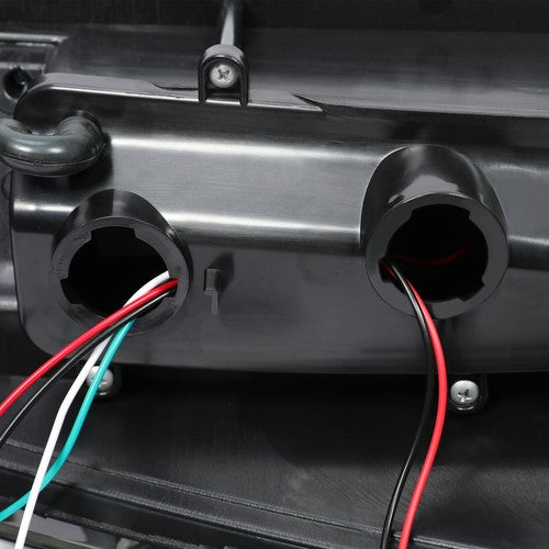 LED Tube Bar Black Smoked Tail Lights Pair for 2002-06 Chevy Avalanche 1500 2500