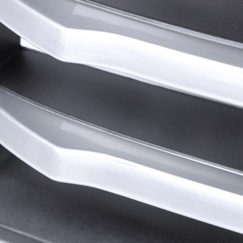 DURAFORCE For Subaru Forester 2006-2008 Plastic Front Bumper Upper Grille w/ Silver Trim