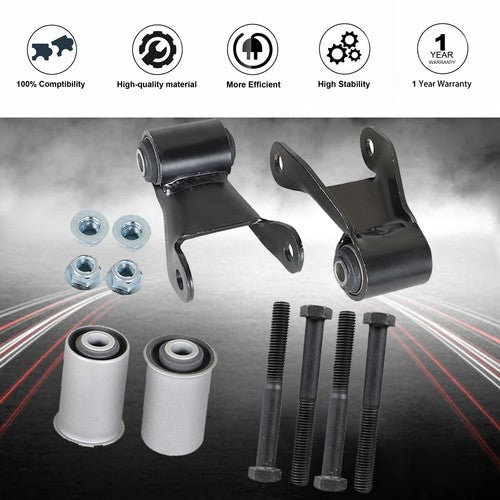 DURAFORCE Rear Leaf Spring Shackle Repair Kit Fit For Chevy C/K Gmc Express Pickup 88-17