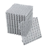 DURAFORCE 50PCS 12 x 12in Interlocking Drainage Floor Tiles Modular Interlocking Tile Gray