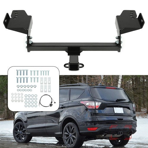 DURAFORCE Class 3 Trailer Hitch Receiver Rear Bumper Towing 2 Inch for Ford Escape 2013-2019