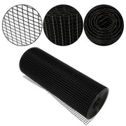 DURAFORCE Hardware Cloth 19 Gauge Black PVC Coated Wire Fencing Garden Fence Roll 1/2inch