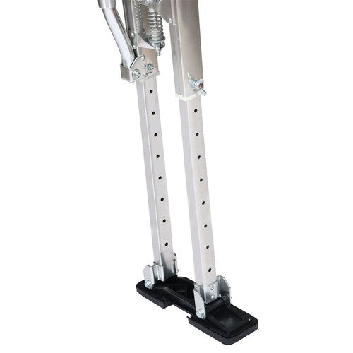 DURAFORCE Aluminum Stilt Drywall Painting Stilts For Painter Taping Tool Silver 24-40 Inch