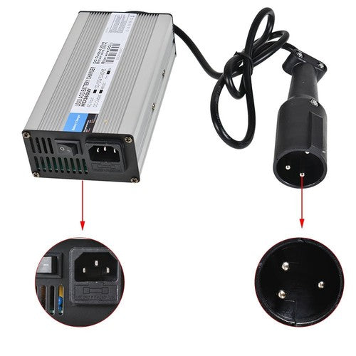 DURAFORCE 48 Volt 6 Amp Battery Charger Snap Head 3 Pin Plug For Club Car Golf Cart